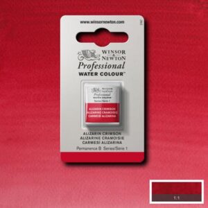 004 - Cremisi d'alizarina 1/2 Godet Acquerello Professional Winsor e Newton