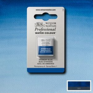 010 - Blu anversa 1/2 Godet Acquerello Professional Winsor e Newton