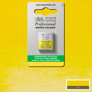 907 - Giallo chiaro privo di cadmio 1/2 Godet Acquerello Professional Winsor e Newton