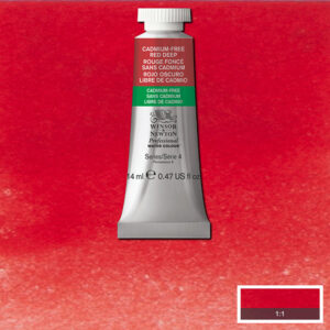895 - Rosso scuro privo di cadmio 14 ML Acquerello Professional Winsor e Newton