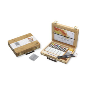 Cofanetto in Bambù PWC con Tubi da 5 ML Acquerello Winsor e Newton