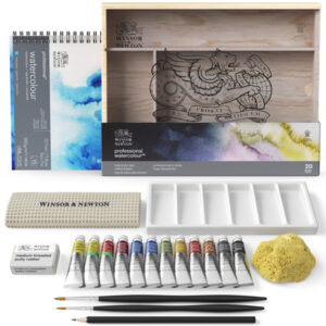 Confezione Aquarell Set d'Atelier 12 Tubi da 5 ML + Accessori Winsor e Newton