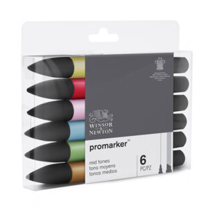 112 - Promarker - 6 Promarker - Toni medi Winsor e Newton