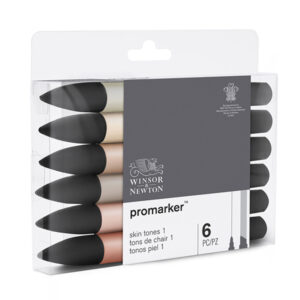 114 - Promarker - 6 Promarker - Toni tinta carne set 1 Winsor e Newton