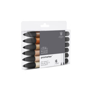 115 - Promarker - 6 Promarker - Toni tinta carne set 2 Winsor e Newton