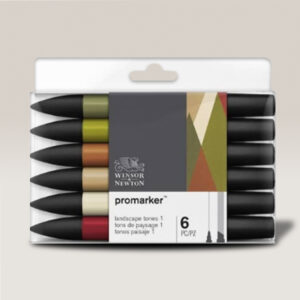 117 - Promarker - 6 Promarker - Toni paesaggio Winsor e Newton