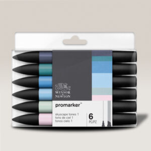 118 - Promarker - 6 Promarker - Toni cielo 1 Winsor e Newton