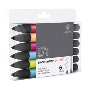 124 - Promarker Brush - Toni medi Winsor e Newton
