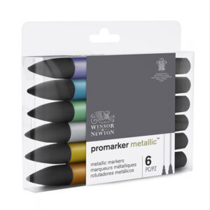 135 - Promarker - Set da 6 Metallic Marker Winsor e Newton