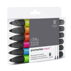 136 - Promarker - Set da 6 Neon Marker Winsor e Newton
