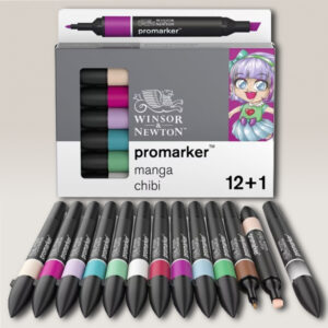 Set 12 + 1 Promarker Manga Chibi Winsor e Newton