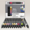 Set 12 + 1 Promarker Manga Steampunk Winsor e Newton