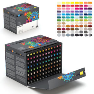 152 - Superbig Box Set  96 Promarker misti Winsor e Newton