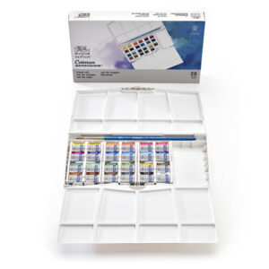 Set Cotman Acquerelli Tascabile da Viaggio 24 Mezzi Godet Winsor e Newton