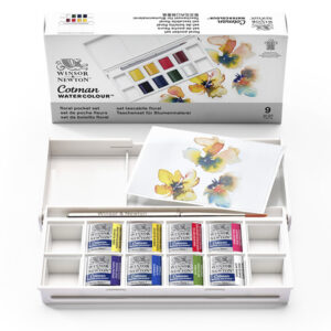 Set Tascabile Floreale Cotman 9 Pz. Mezzi Godet Winsor e Newton