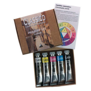 Set 5 Tubi da 20 ML Primari Colori Olio Classico Maimeri