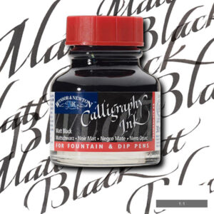 030 - Nero Opaco (M030) 30 ML Inchiostro Calligrafico Winsor e Newton