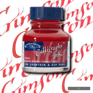 203 - Cremisi 30 ML Inchiostro Calligrafico Winsor e Newton