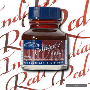 317 - Rosso Indiano 30 ML Inchiostro Calligrafico Winsor e Newton