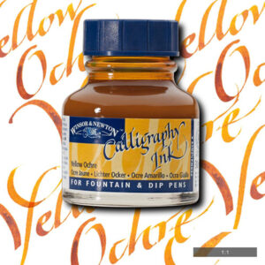 744 - Giallo ocra 30 ML Inchiostro Calligrafico Winsor e Newton