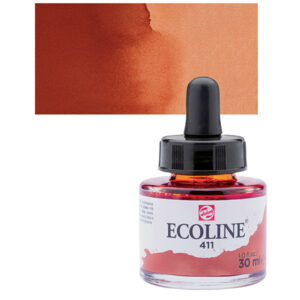 411 - Terra Siena Bruciata Acquarello 30 ML Acquarelli Liquidi Ecoline Talens