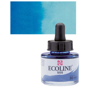 505 - Blu Oltremare Chiaro Acquarello 30 ML Acquarelli Liquidi Ecoline Talens