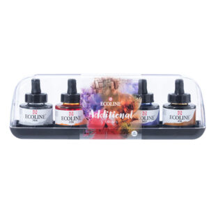 Set Addizionale 5 Flaconi con Pipetta Integrata da 30 ML Acquarelli Liquidi Ecoline Talens