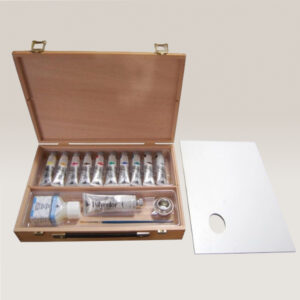 068 - PY - Cassetta in faggio 20 x 30, 20 ML Acrilico Polycolor Maimeri