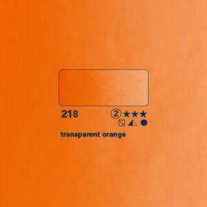 218 - arancio trasparente Acquerello 1/2 Godet Horadam Schmincke