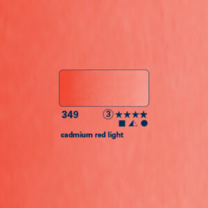 349 - rosso di cadmio chiaro Acquerello 5 ML Horadam Schmincke