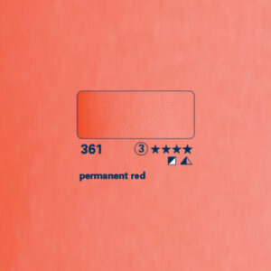 361 - rosso permanente Acquerello 1/2 Godet Horadam Schmincke