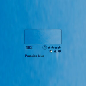 492 - blu di Prussia Acquerello 1/2 Godet Horadam Schmincke