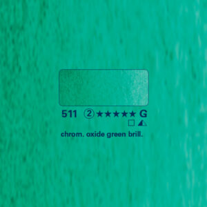511 - verde di cromo ossido brill. Acquerello 1/2 Godet Horadam Schmincke