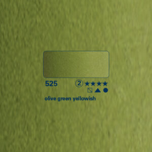 525 - verde oliva giallastro Acquerello 1/2 Godet Horadam Schmincke