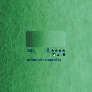 534 - verde oliva permanente Acquerello 1/2 Godet Horadam Schmincke