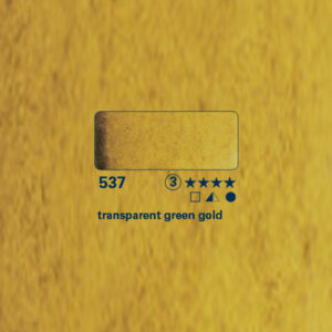 537 - oro verde trasparente Acquerello 1/2 Godet Horadam Schmincke
