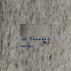 791 - nero marte Acquerello 1/2 Godet Horadam Schmincke