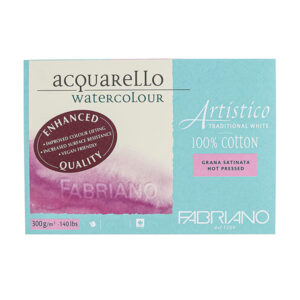 Blocco Artistico - 35,5 x 51 Grana Satinata, 15 Fogli, 300 gr. Fabriano