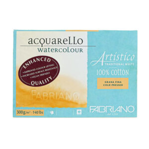 Blocco Artistico - 26 x 36 Grana Fine, 20 Fogli, 300 gr. Fabriano