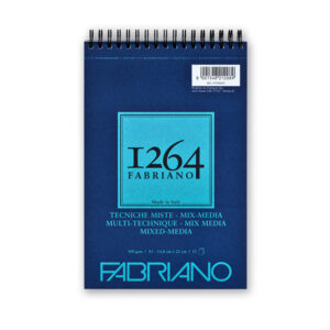 Blocco Spiralato 1264 Tecniche Miste - A5, Fogli 15, 300 gr. Fabriano