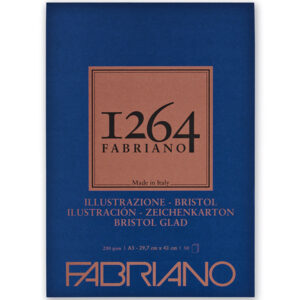 Blocco Collato 1264 Illustrazione - A3, 50 Fogli, 200 gr. Fabriano
