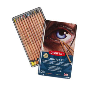 Confezione Metallo "Lightfast" da 12 pz. Matite  Colorate Lightfast Derwent