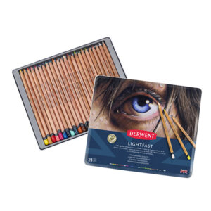 Confezione Metallo "Lightfast" da 24 pz. Matite  Colorate Lightfast Derwent