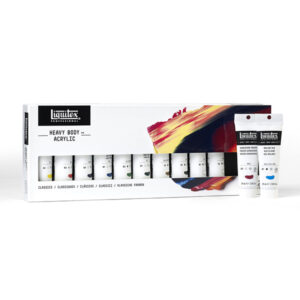 Set Heavy Body 12 Tubi da 59 ML Colori Classici Acrilico Extra Fine Liquitex