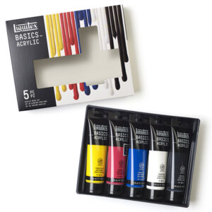 Set 5 Tubi da 118 ML Basics Acrylic - Primari Liquitex
