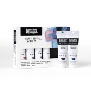 Set 6 Tubi da 59 ML Heavy Body Colori Tenui + Bianco Titanio Liquitex