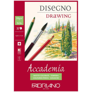 Blocco Accademia Drawing - A5, 14,8 x 21 Grana Naturale, 30 Fogli, 200 gr. Fabriano
