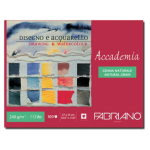 Blocco Maxi Accademia Drawing - 27 x 35 Grana Naturale, 100 Fogli, 240 gr. Fabriano