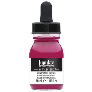 114 - Quinacridone Magenta  30 ML Acrylic Ink! Liquitex