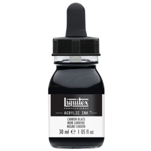 337 - Nero Carbone 30 ML Acrylic Ink! Liquitex